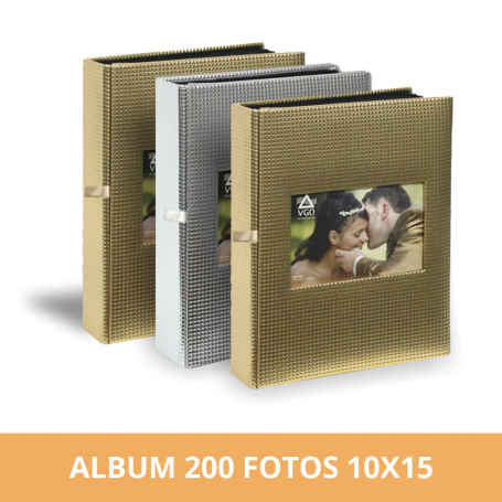 diseño con texto en inglés color morado de Arpan Álbum de fotos para 200 fotos de 10 x 15 cm 
