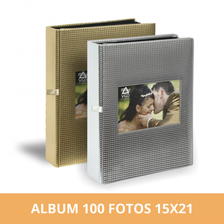 Álbum premium para 100 fotos 15x21 cm