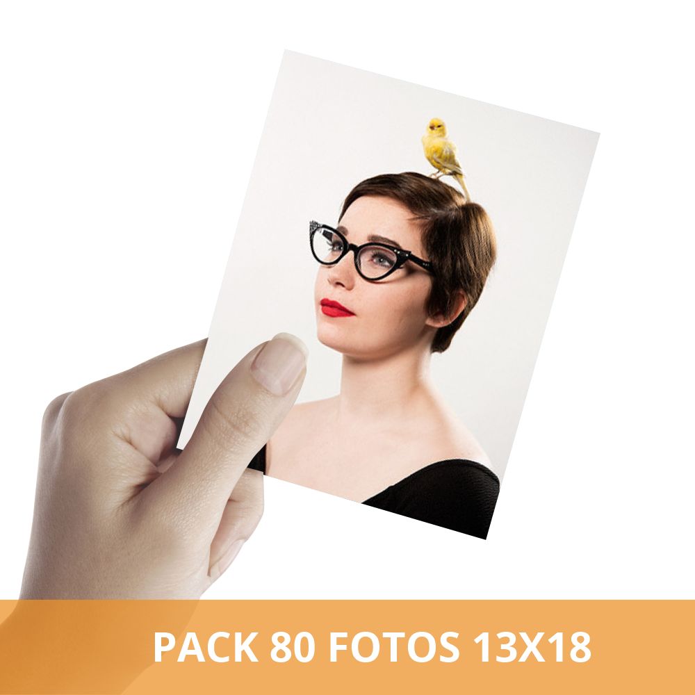 Pack Impresión 80 Fotos 13x18 Cm Revelado En Papel Fotográfico 4138