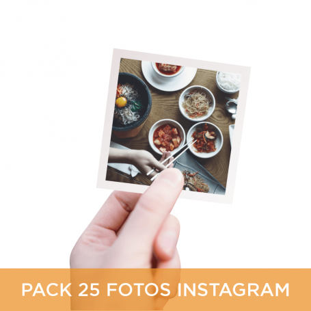 Pack 25 Fotos Instagram 10x10 cm.