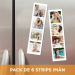 Pack de 6 Strips Imán 5x17,8