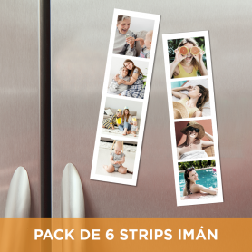Pack de 6 Strips Imán 5x17,8