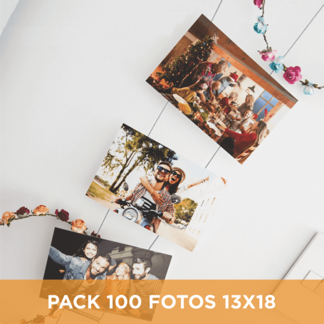 Pack 100 fotos 13x18 - Hot Price