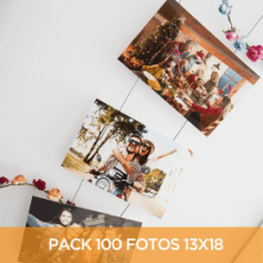 Pack 100 fotos 13x18 - Promo Brillo